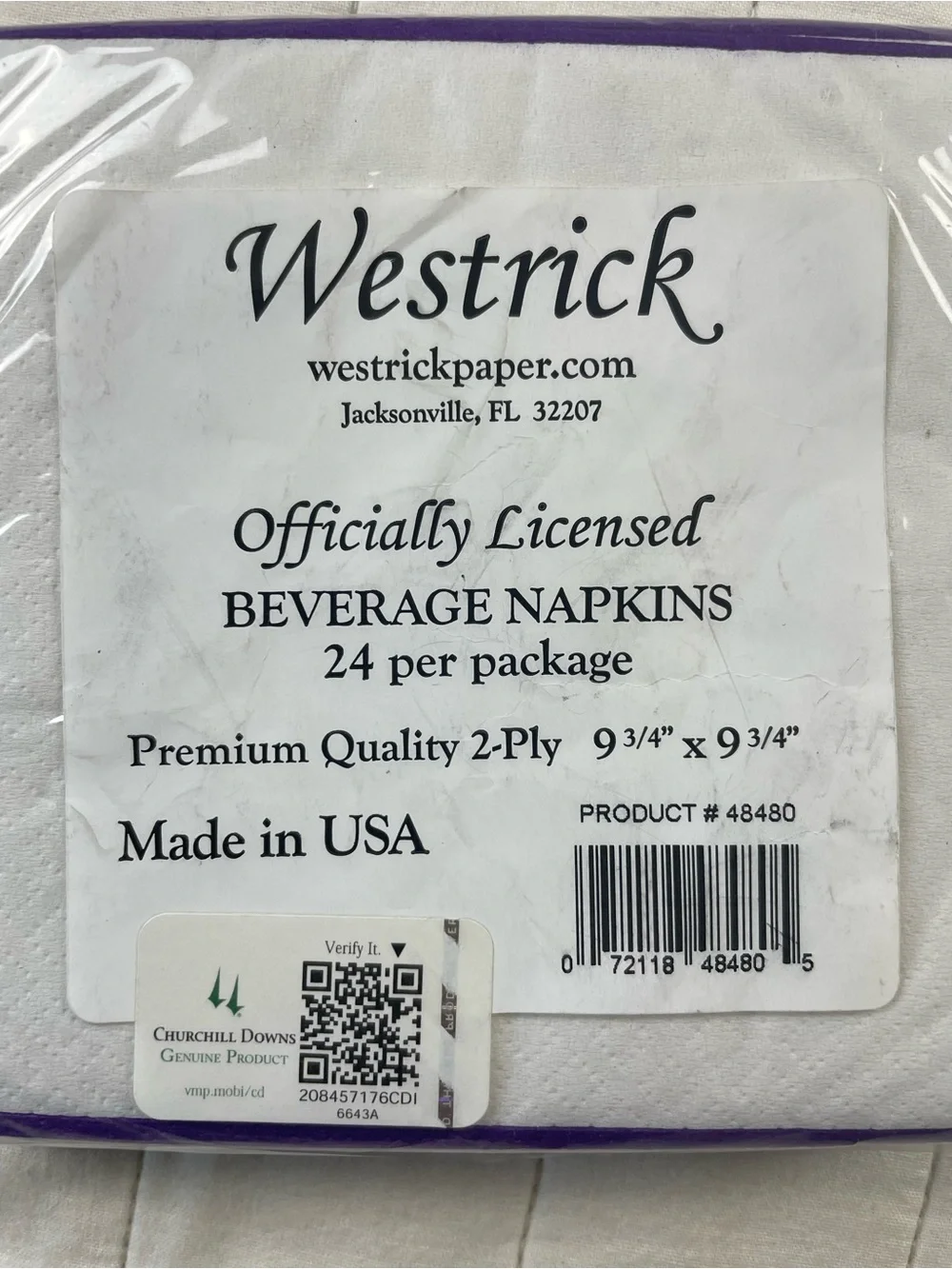 Kentucky Derby 148 Beverage Napkins Package of 24